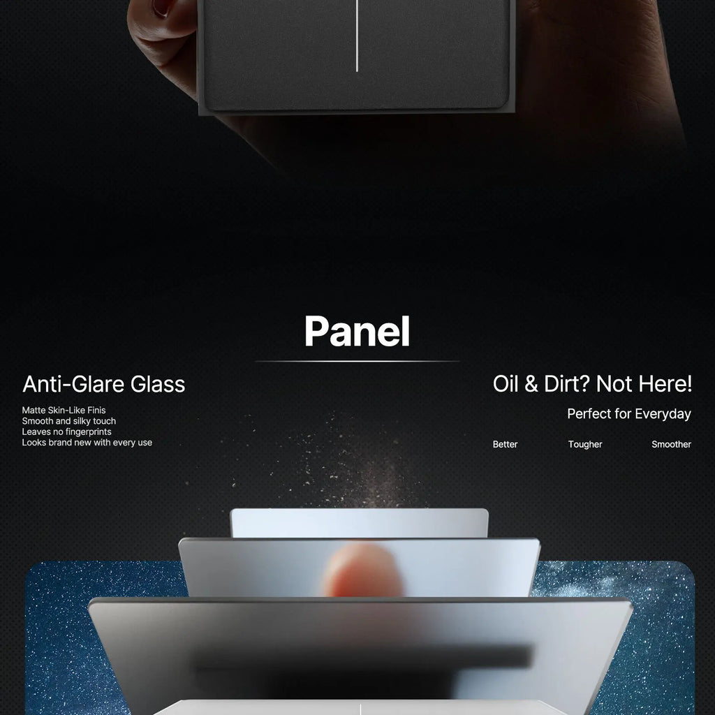 Smart Zigbee Wall Switch with Touch Glass Panel, Scene Mode Switching & APP Remote Control, No Neutral Wire Required