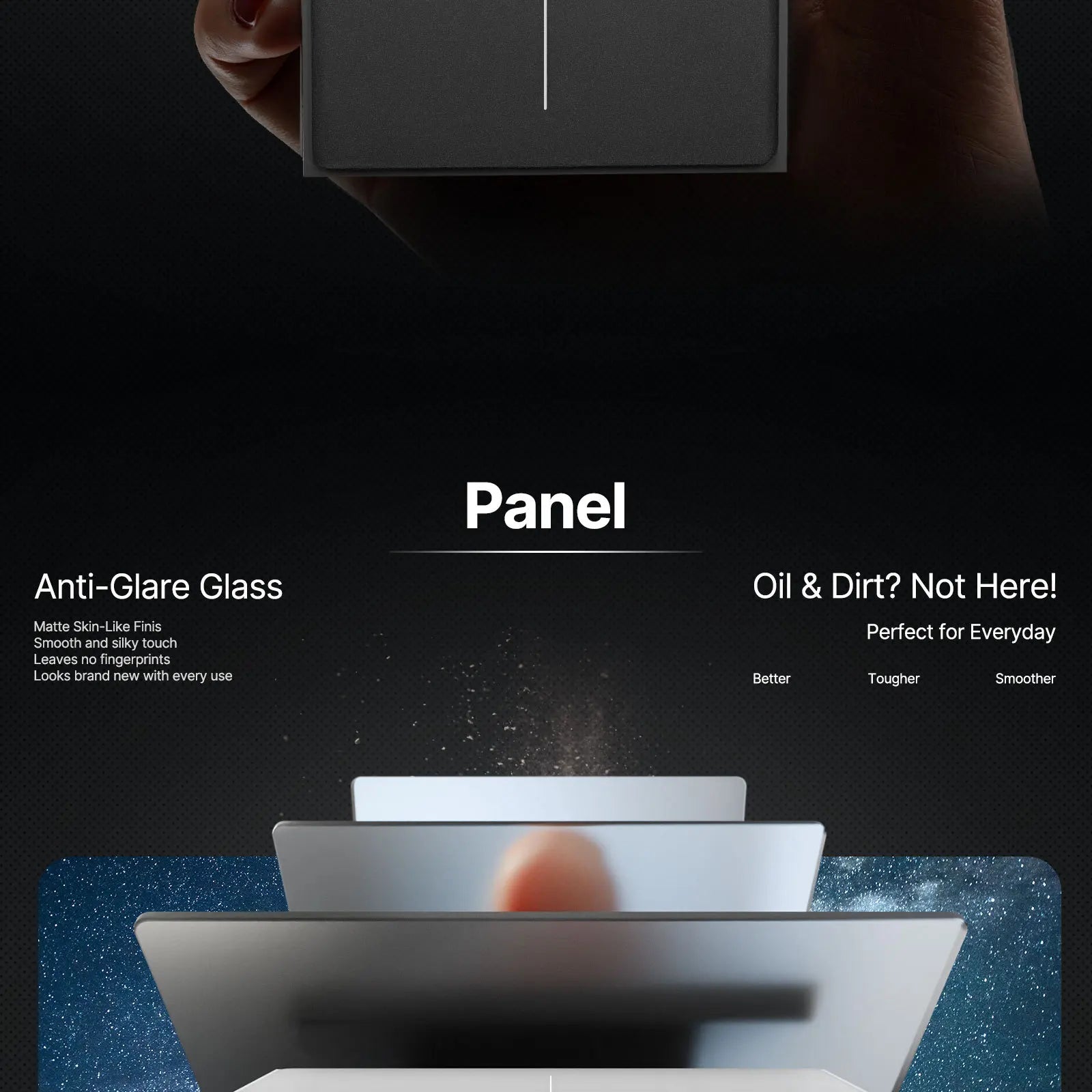 Smart Zigbee Wall Switch with Touch Glass Panel, Scene Mode Switching & APP Remote Control, No Neutral Wire Required