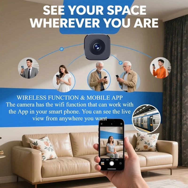 2026 New Smart Security Camera Pro 8K HD Wireless Motion Detection Infrared Night Vision 2.4G WiFi Surveillance 2 Way Audio Cam