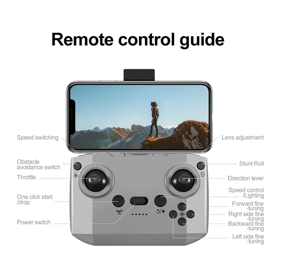 2026 GT3 MAX RC Drone 8K 5G Professional HD Aerial Photography Obstacle Avoidance Remote Control Aircraft Dual Camera Quadcopter
