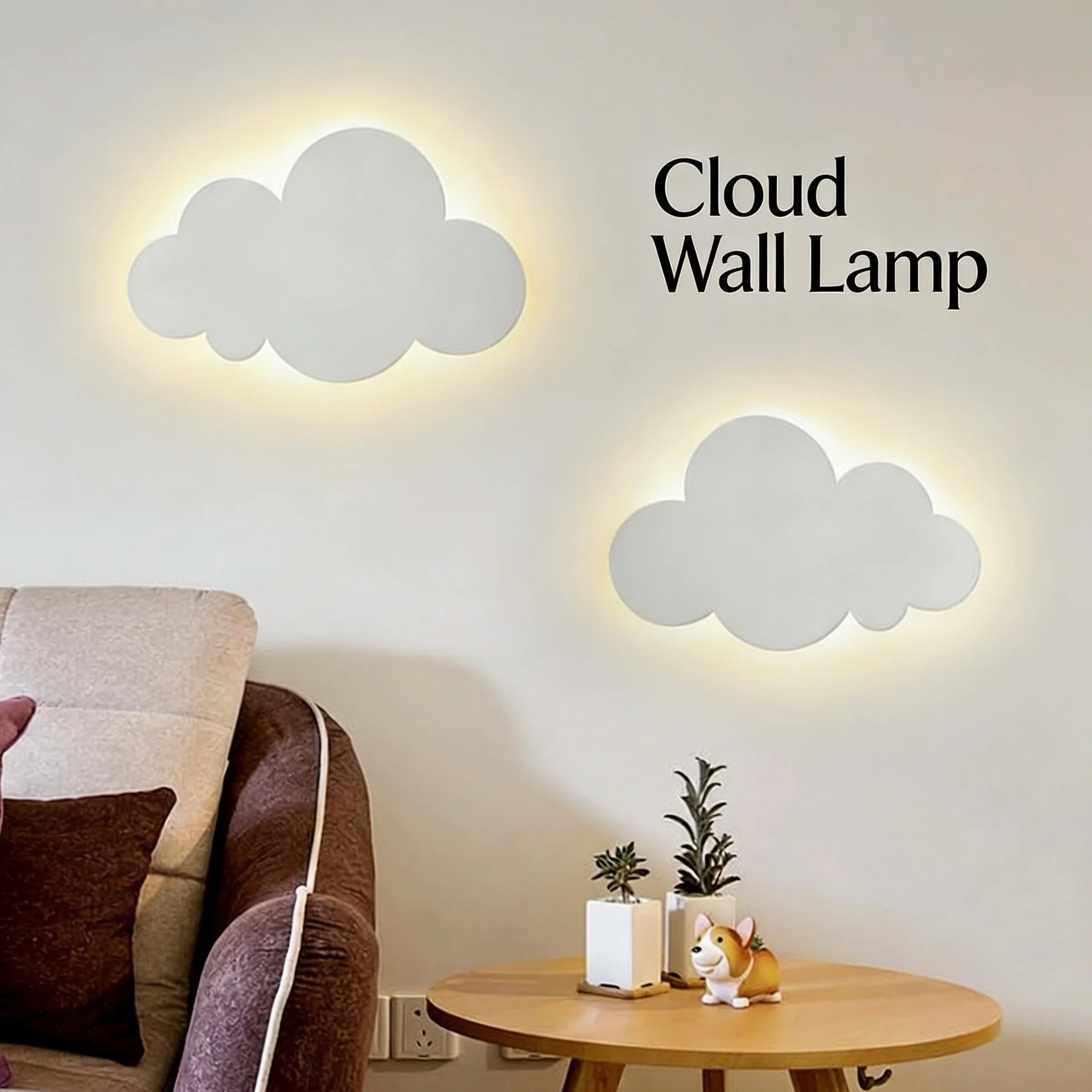 LED Cloud Wall Lamp Touch Control Dimmable Modern Wall Light for Kids Children's Bedroom Living Room Decor 220v