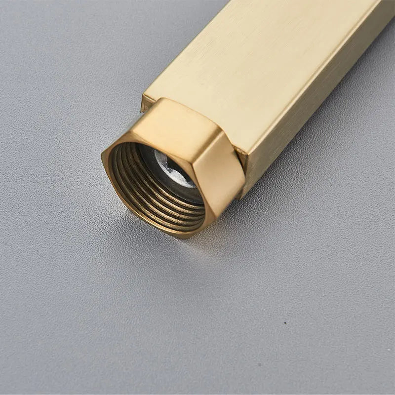 30/40cm Square Round Extension Tube For Bathroom Shower Faucet Black General Interface Extension Tubes Extend Pipe