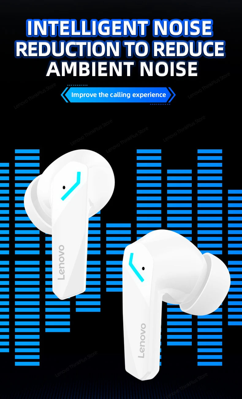Choice Lenovo GM2 Pro TWS Wireless Bluetooth Headset Touch Control Mic Earbuds Headphones Noise Cancelling Air Pro Earphones
