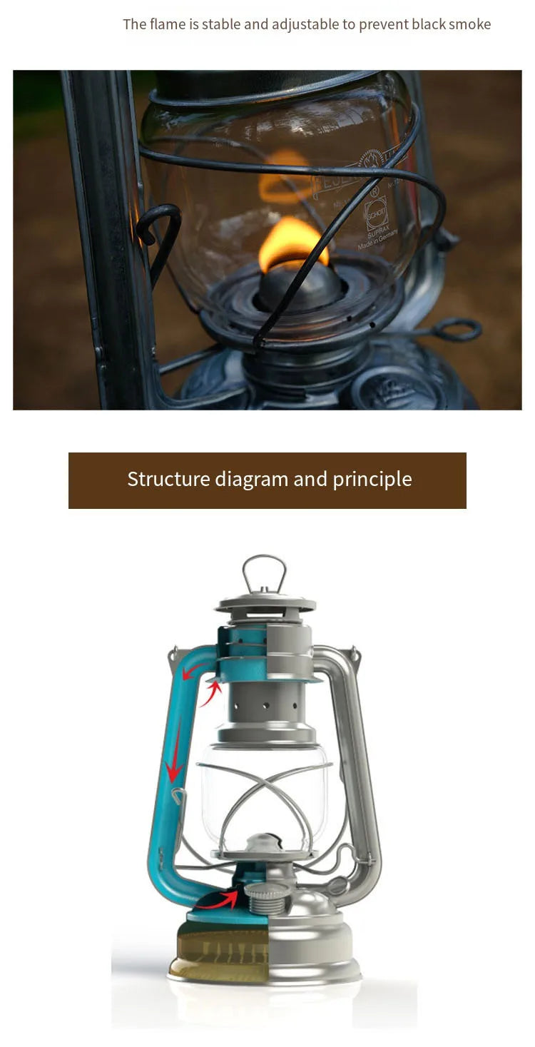 Outdoor Camping Tent Lights Old Lamps Vintage Camping Ambient Lights Portable and Hangable Camp Lantern