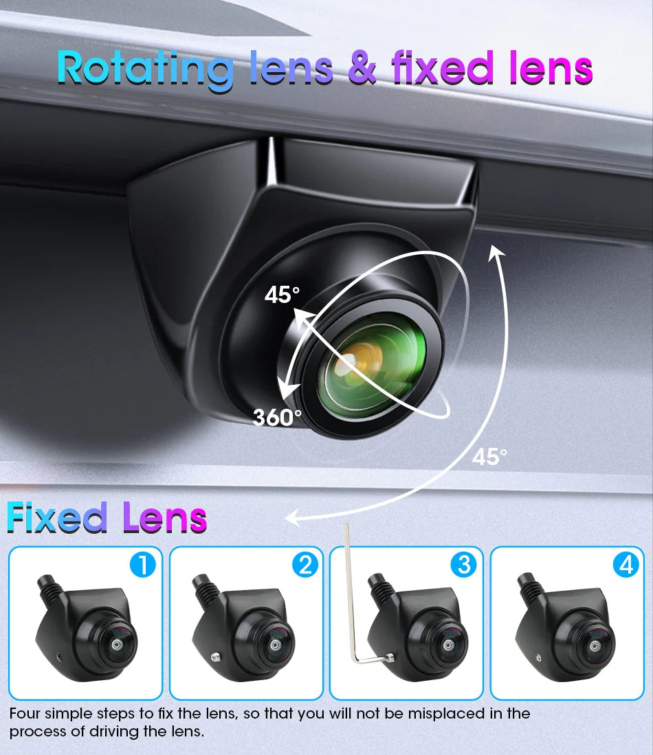 AHD 1080P Car Rear View Camera Night Vision Reversing Auto Parking IP68 Waterproof CCD Auto Backup Monitor 170 Degree HD Image
