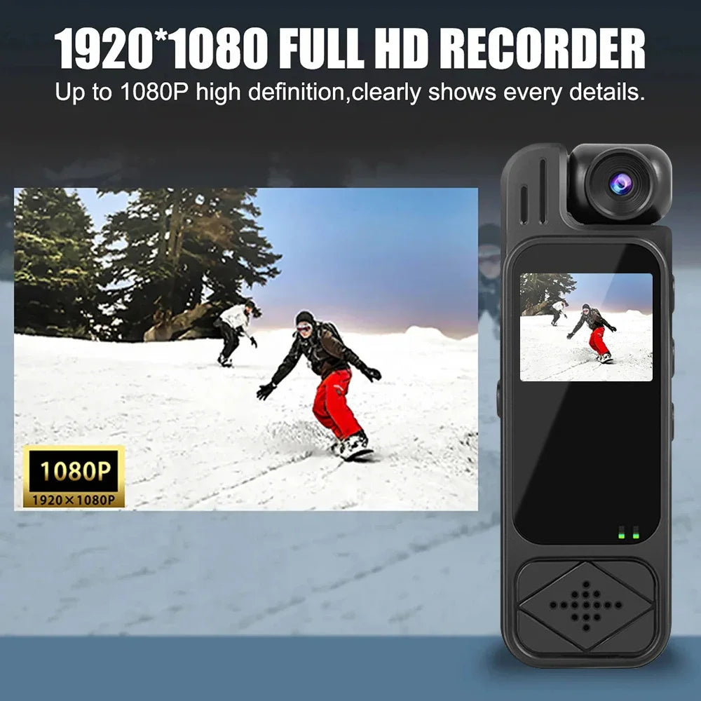 HD 4K Body Camera Mini Body Cam Audio and Video Recording 128GB Wearble Portable Camera Work Guard Travel Vlog
