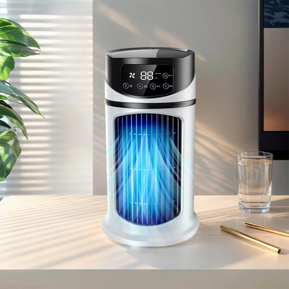 Portable Mini Air Conditioner Air Cooler Fan Water Cooling Fan Air Conditioning Air Cooler For Office Mobile Air Conditioner