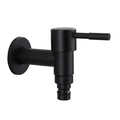 Stainless Steel Faucet Black Wall Mounted Washing Machine Tap Bath Toilet Mop Pool Water Taps for Outdoor Garden Bathroom