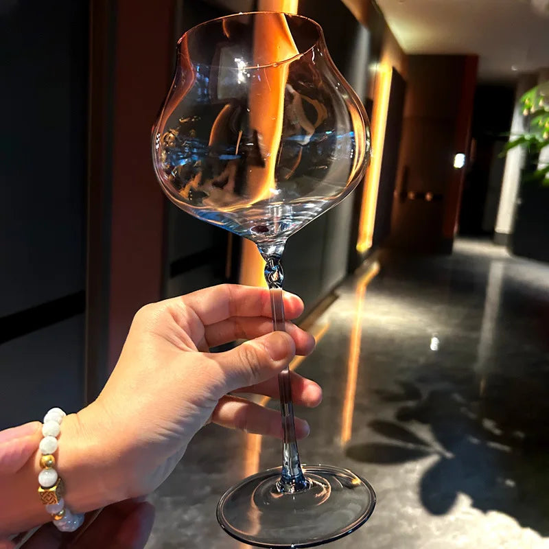750ml Set of 2 pieces  Large Capacity Gradient Red Wine Glasses Burgundy Bordeaux Wine Glasses High-end Crystal Glass Barware ﻿