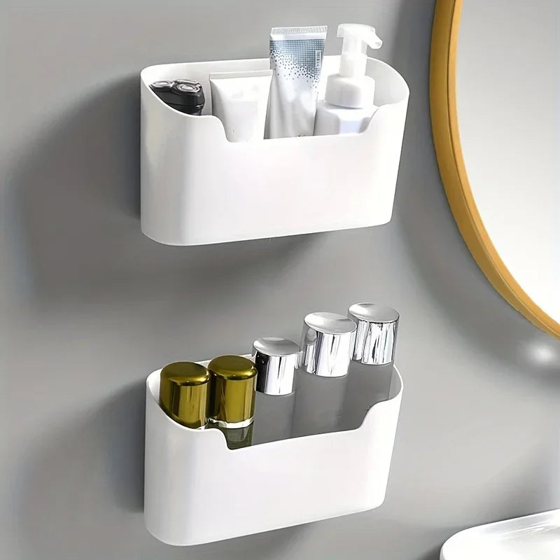1pc Multi-Purpose Wall-Mounted Storage Box for Home and Office - Space-Saving Cabinet Door Organizer for Kitchen, Bathroom,