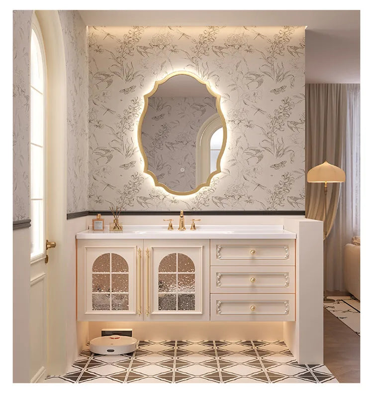 Storage Drawers Bathroom Cabinet Interior Dividers Mirror White Bathroom Cabinet Shelving Modern Badkamer Meubel Accessories