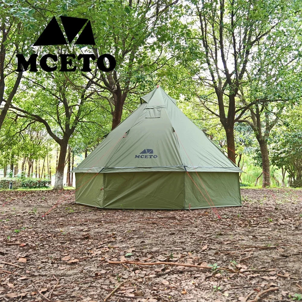 Ultralight Mongolian Yurt Tent Camping Pyramid Tent Outdoor Winter Tent With Chimney Hole  Hiking Backpacking Hot Tent Teepee