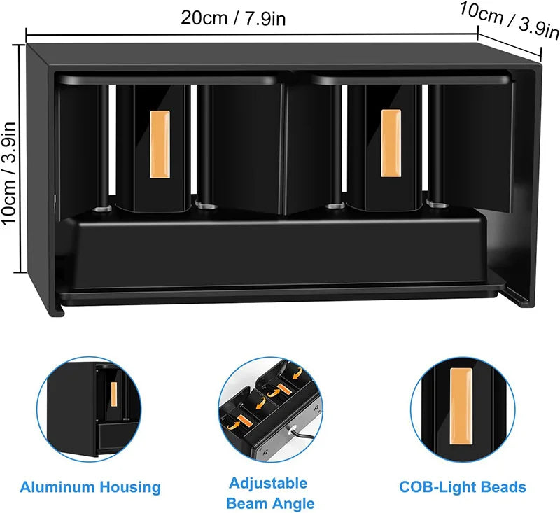 Modern Led Wall Lamp Indoor Decor Lamp Sconces Fixture for Living Room Kitchen Bedroom Waterproof Room Decoration Wall Light