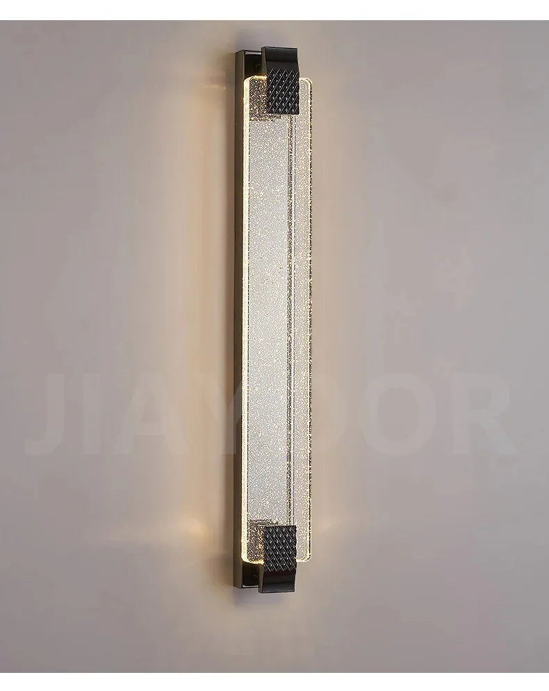 Luxury Wall Lamp Modern Gold Black LED Lamp TV Background Light Bedroom Bedside Living Room Decoration Indoor Light Bedside Lamp