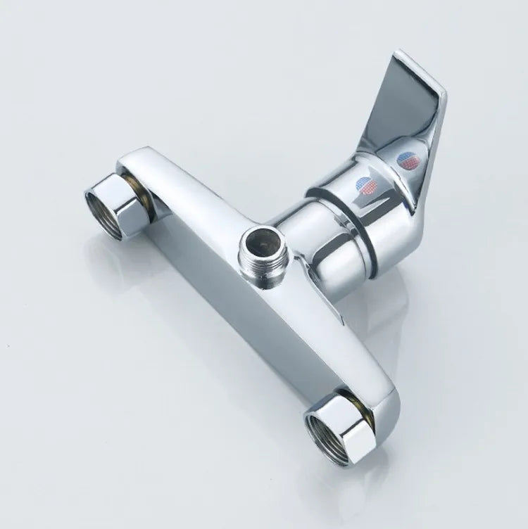 Brass Shower Faucet Mixer Valve Set with Shower Head and Hidden Switch for Bathroom Hot and Cold Water Tap  Bath