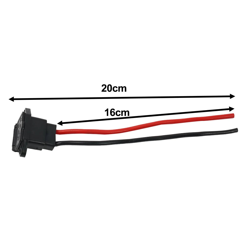 1x E-bike Plug Socket Charger Electric Scooter Vehicle Charging Socket E-bike Car Plug Cable Wire Connector Three Hole Socket