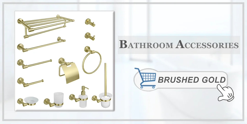 High-quality Brushed Rose Gold 304Stainless Steel Beautiful Wall Hook Toilet Paper Holder Towel Bar Bathroom Accessories