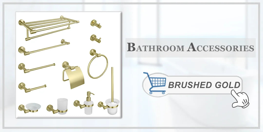 High-quality Brushed Rose Gold 304Stainless Steel Beautiful Wall Hook Toilet Paper Holder Towel Bar Bathroom Accessories