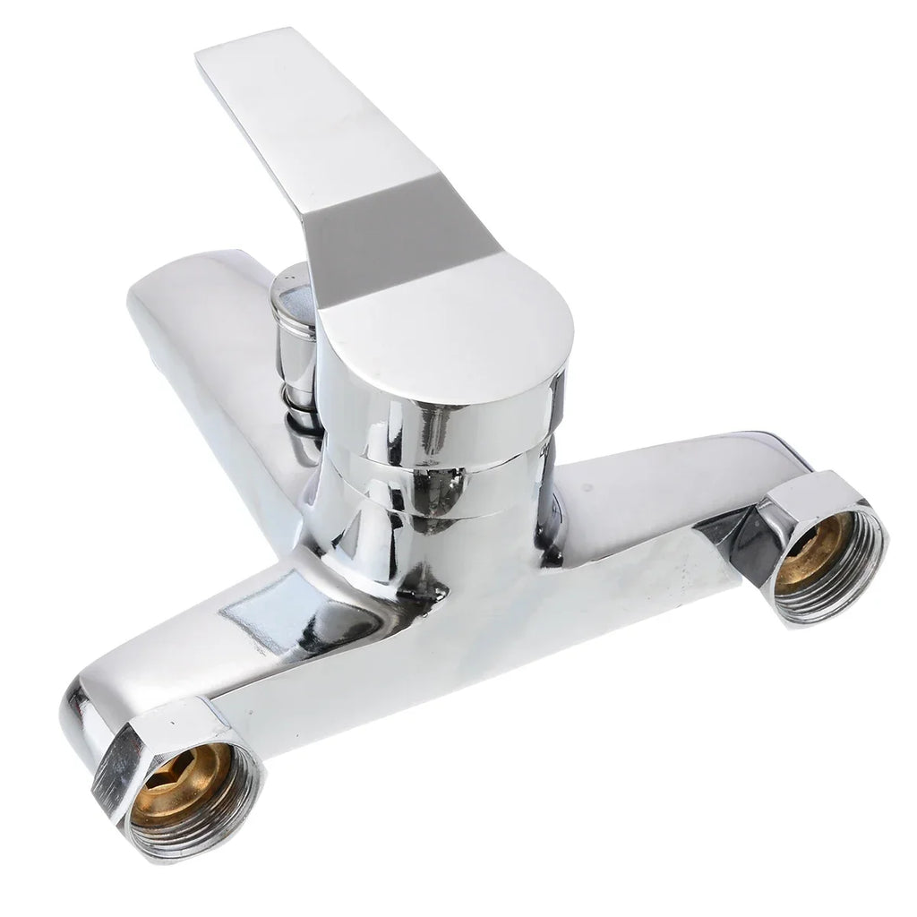 Chrome Zinc Alloy Bathroom Basin Mixer Faucet Sink Tap Wall Mounted Hot & Cold Water Mixer High Quality Faucet
