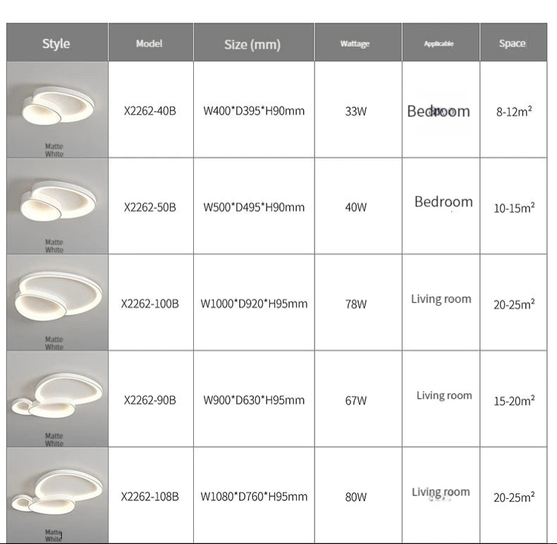Modern Round LED Ceiling Light with Adjustable Brightness for Living Room Bedroom Dining Room Home Decor Lusters Luminaires