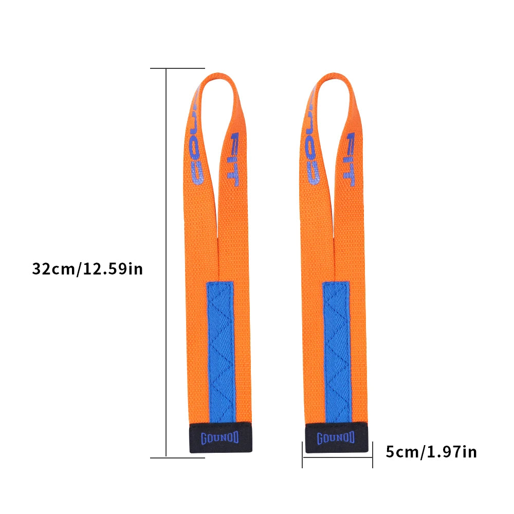 2Pcs Sports Booster Belt Grip Fitness Pull-Up Bars Pull-Ups Silicone Non-Slip Wear-Resistant Deadlift Strap Gym Dumbbell Workou