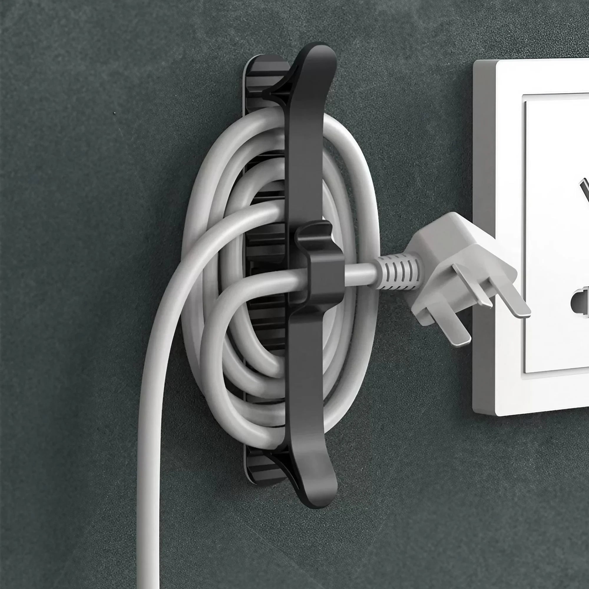 Kitchen Cable Organizer Wire Management System Countertop Plug Storage Solution Neat and Tidy Cable Holder