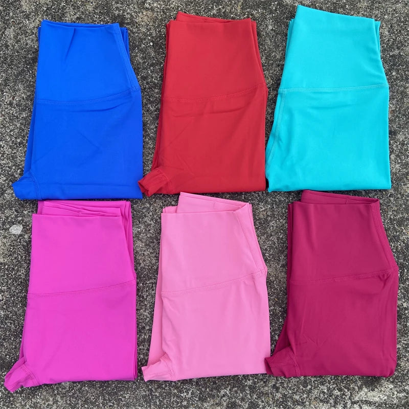 Women Yoga Leggings Gym Sports Pants With Pockets High Waist Tights Plus Size Fitness Pants Running Workout Training Trousers