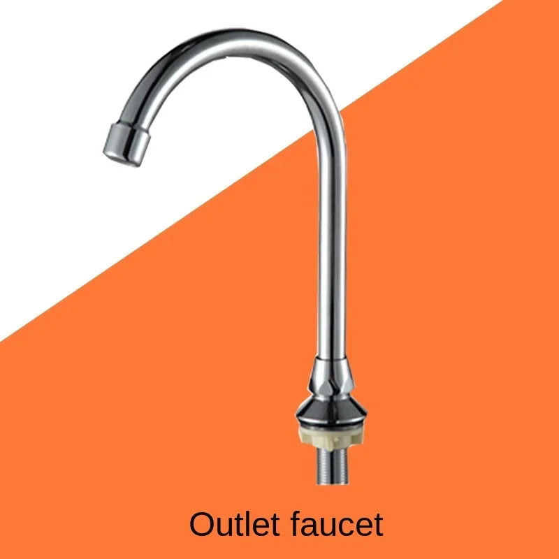 Foot-operated Faucet Brass Hospital Laboratory Food Factory Basin Foot Valve Single Cold Foot Faucet  Kichen  Water Faucet