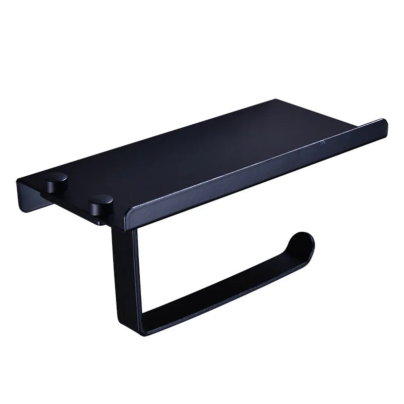Wall Mounted Stainless Steel Bathroom Toilet Paper Holder with Towel Roll Shelf Tissue Rack Box Holders Organizer New