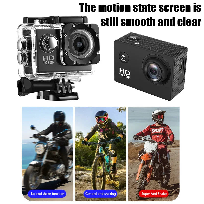 Full HD 1080P Waterproof Camera 2.0 Inch Camcorder Sports DV Go Car Cam Pro Mini Sports DV Camcorder With Cam Accessories