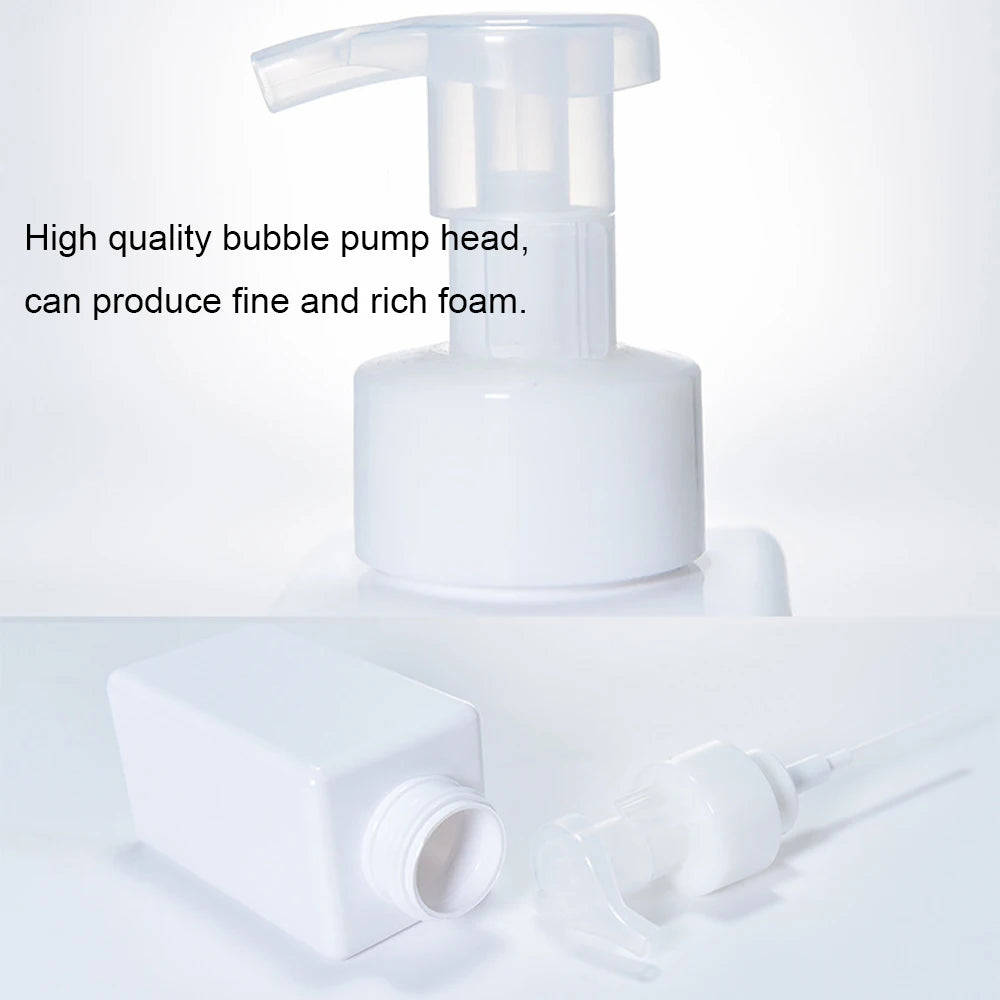 250/450/650ml Soap Dispenser Clear Plastic Foaming Bottle Liquid Pump Container for Hand Sanitizer Shower Gel Shampoo Supplies