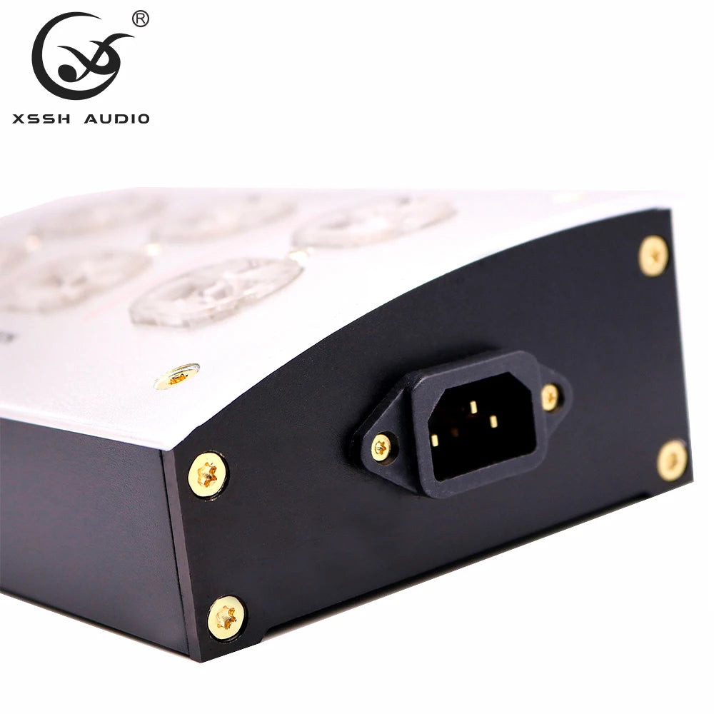 AU CN EU US Power Outlet Duplex HiFi XSSH Schuko AC Power Distributor 125V-250V 50/60Hz 15A 1875Wmax IEC Inlet Electrical Socket