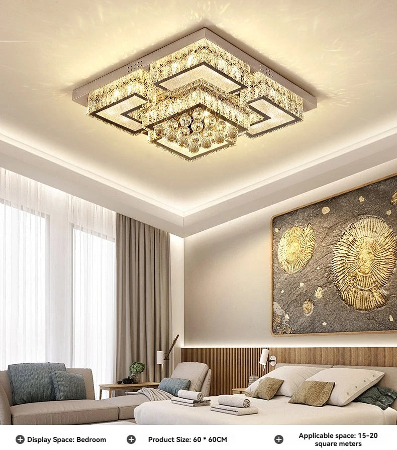 Modern Light Luxury Ceiling Led Crystal Ceiling Light Home Decoration Home Decoration Bedroom Dining Room Kitchen Lighting
