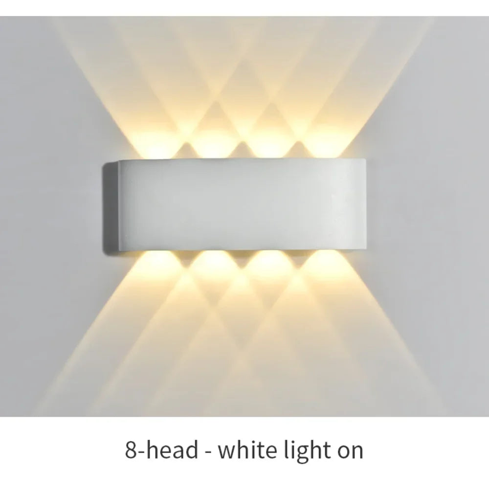 Waterproof Outdoor LED Wall Light for Garden Patio Balcony Warm White Weatherproof
