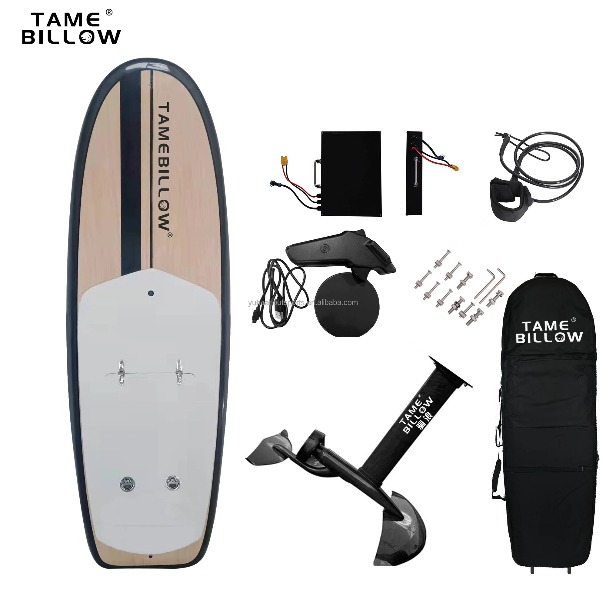 CE Certified Electric Efoil Surfboard,Powered Hydrofoil Surf Board, with Battery & Motor,Factory Direct Water Sports Equipment