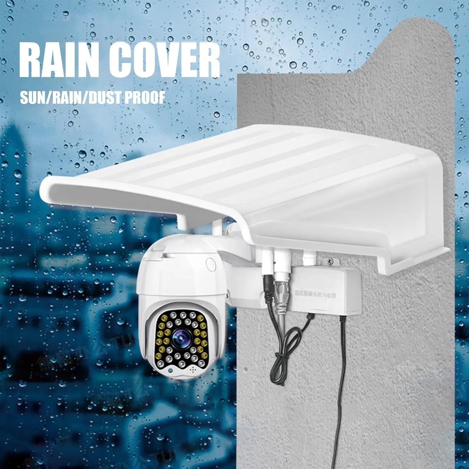 Waterproof Rainproof Protective Cover For Security Cameras Lightweight Durable Protection Case For Gardens Courtyards Yards