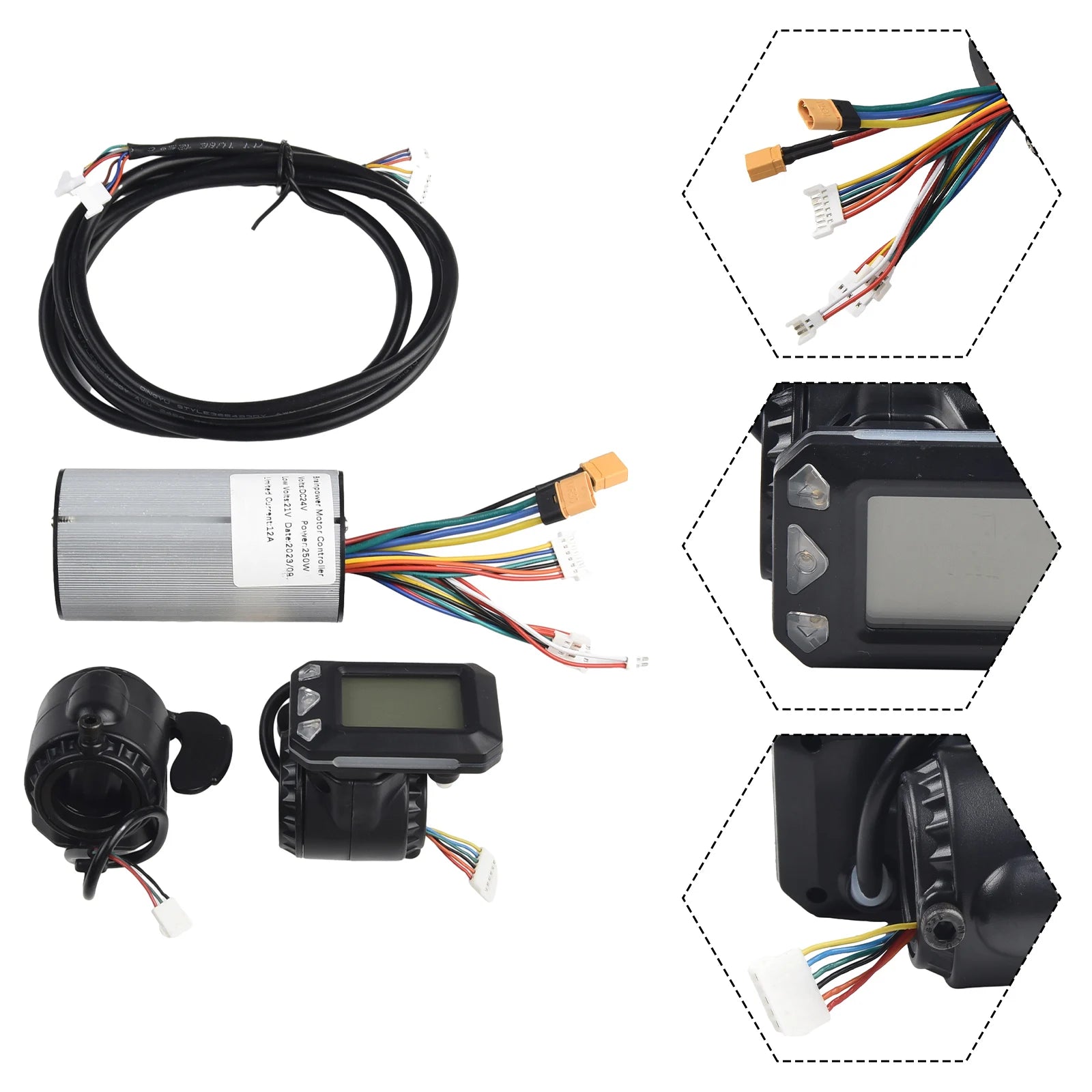 Reliable Electric Scooter Controller with LCD Display and Advanced EABS Brake System Fits Various Wheel Sizes and Power Ratings