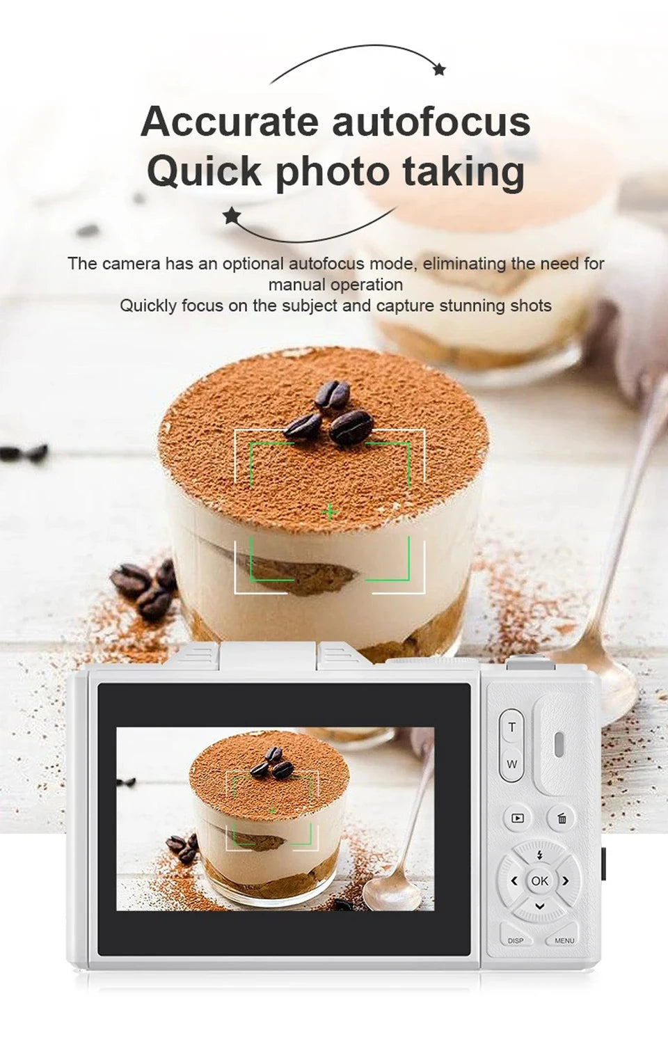 HD 5K Portable Digital Camera 75MP Flip Screen For VLOG Girls Kid Adult Beginners Selfie Camcorder Photography Digital Camera
