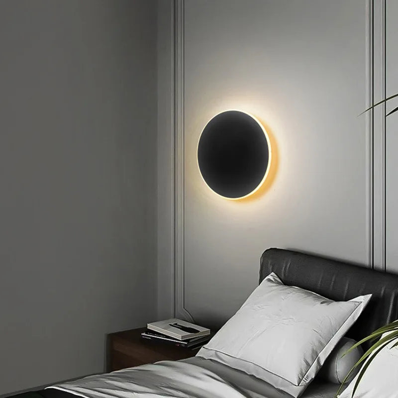 LED Wall Light with Touch Switch Bedroom Bedside Wall Lamp Indoor Stair Lighting Lamp Fixture Iron and Acrylic Materials AC220V