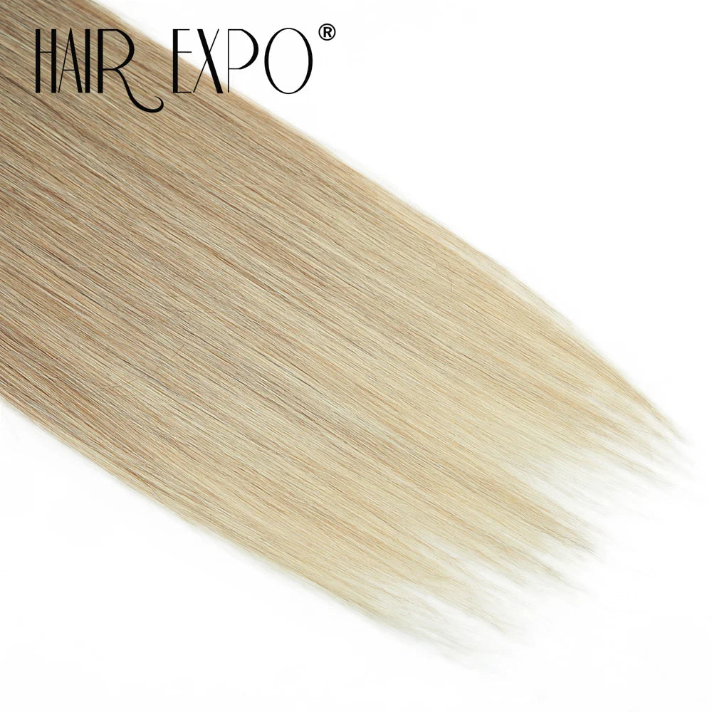 26" Bio Straight Hair Bundles Natural Soft Heat Resistant Fiber Synthetic Fiber Hair Extensions Protein Straight Hair Weave