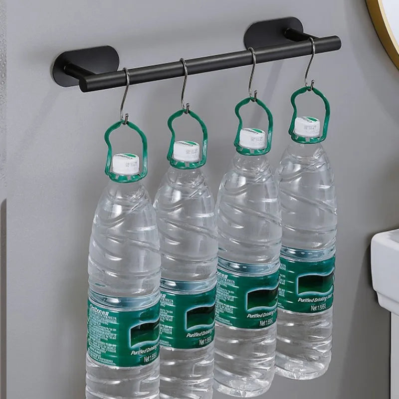 Self Adhesive Stainless Steel Hand Towel Holder No Drill Wall Mount Towel Bar Waterproof Shower Rack for Bathroom Accessories