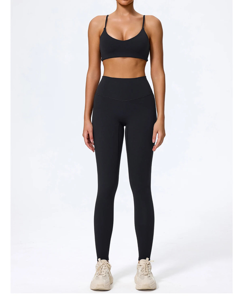 Ctenkevet Summer Women 2Pcs Sleeveless Sports Set Female Gym Two-piece Yoga Set High Waist Breathable legging Sportswear Women