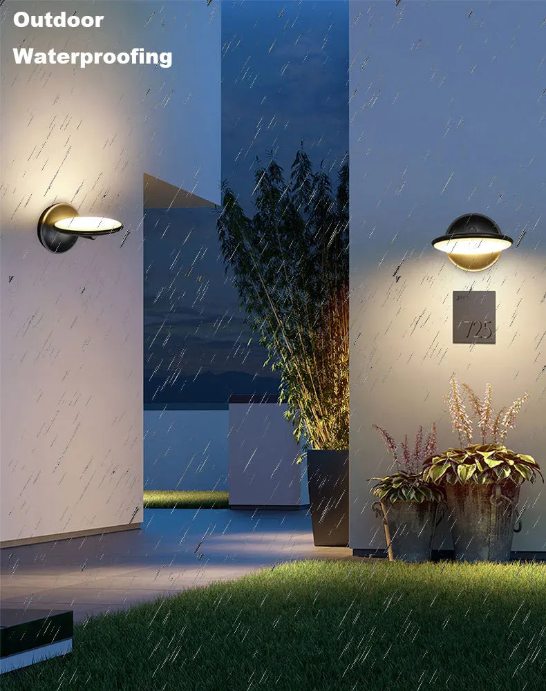 Modern Minimalist Led Waterproof Outdoor Rotatable Wall Light, Bedside, Living Room, Corridor, Aisle Wall Light