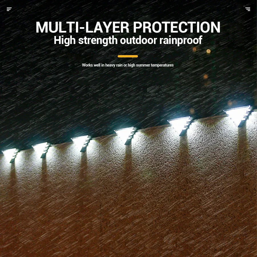 Solar Stair Lights Solar Step Light Outdoor Anti-theft Waterproof IP67 Decor for Garden Stair Deck Front Porch and Patio