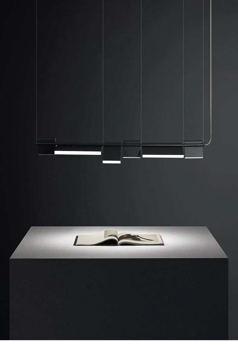 Modern Rotatable Led Chandelier Lighting Living Dining Room Pendant Lamp Home Decor Bar Office Reception Hanging Light Luminaire