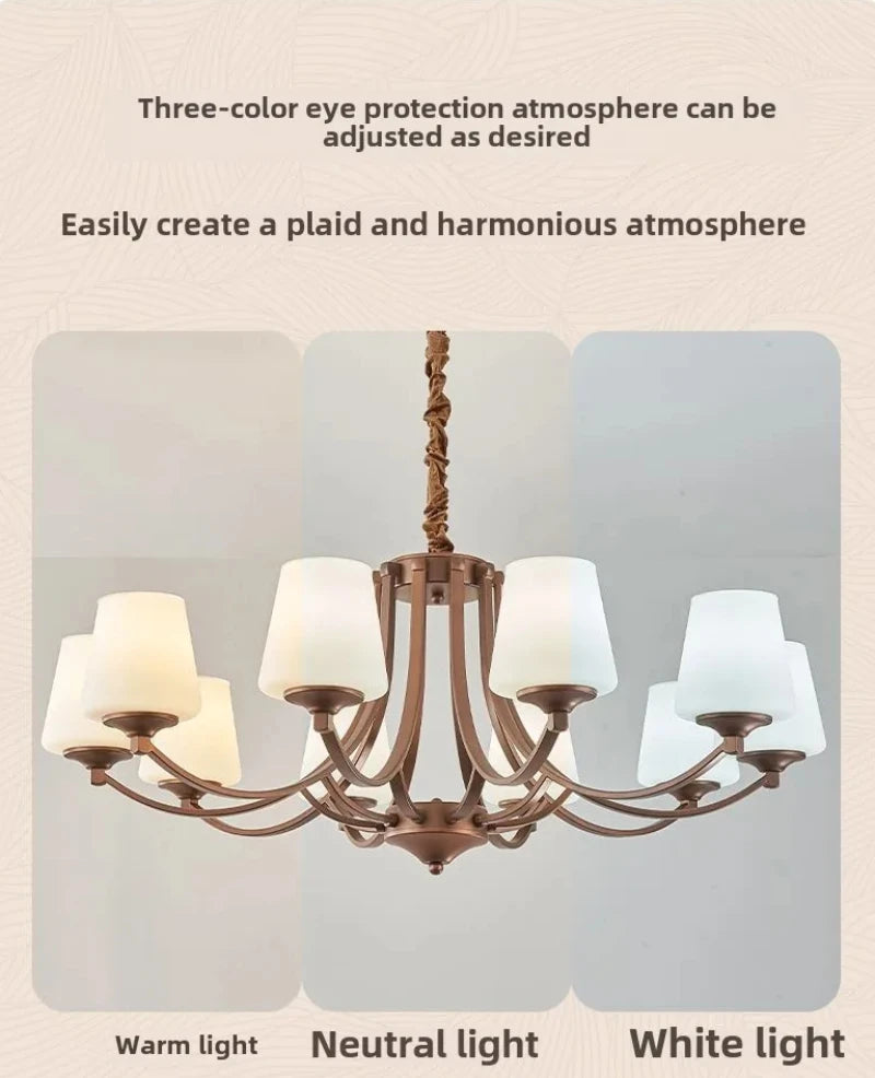 Antique chandeliers retro mid century modern lighting living room LED dining room hanging light indoor home decoration lighting