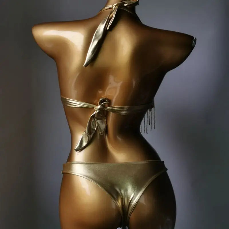 2023 newest crystal bikini swimwear fashion bar bikini blingbling swimwear bikini popular bathingsuit bikini