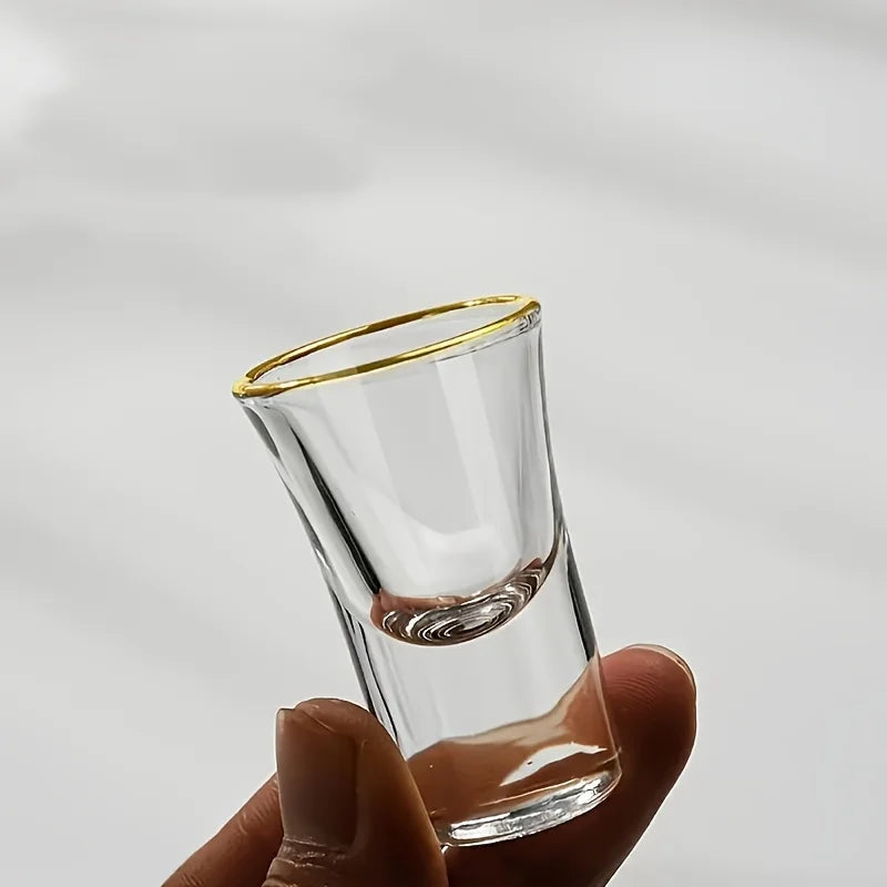 6/12pcs Set of 0.5oz Chinese Shot Glasses, Elegant Liquor & Whiskey Glasses for Bars, Club, Party, Valentine's Day Gift