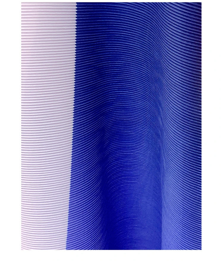 Miyake Pleated Print Dress 2024 New Early Spring Fashion Elegant A-line Swing Dress Elegant Women's Clothing High-quality