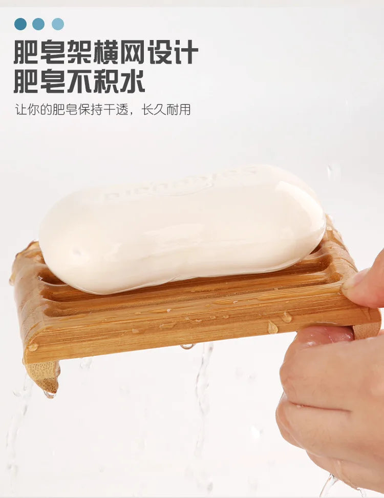Creative soap box bamboo soap rack new vintage hand soap holder wooden soap holder